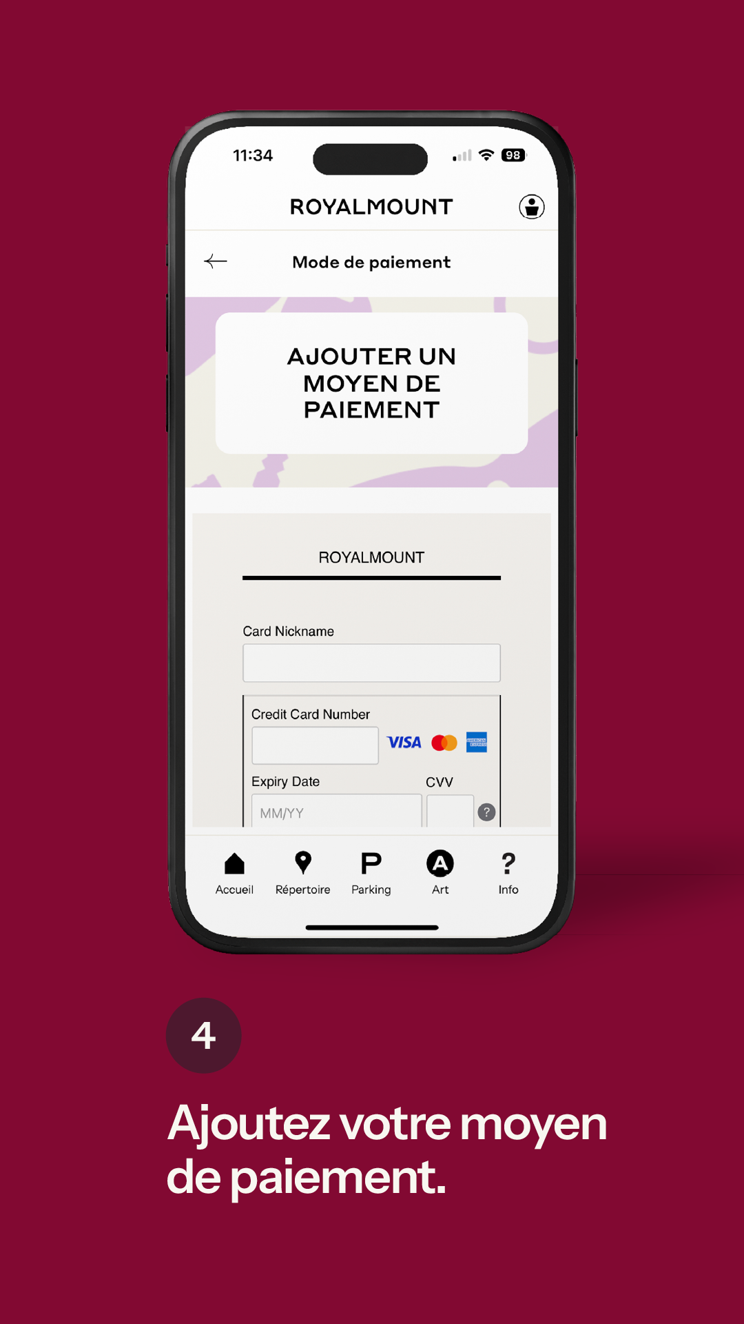 Ajoutez votre moyen de paiement